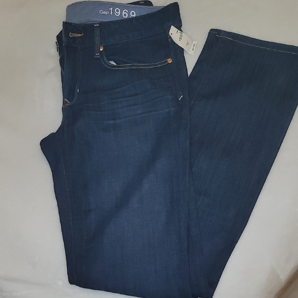 GAP Women's Dark Blue Straight Leg Jeans